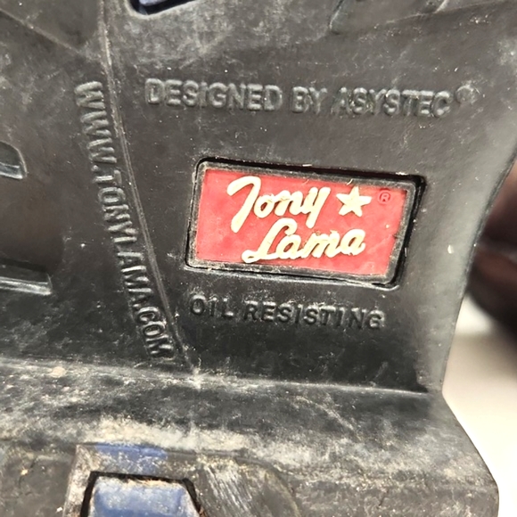 Tony Lama TLX Pitstop Steel Toe Leather Waterproof Work Boots Men's 8D - Picture 13 of 14